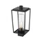 Z-Lite Sheridan 1 Light Outdoor Post Mount Fixture, Black And Seedy 594PHMS-BK - alternate 4